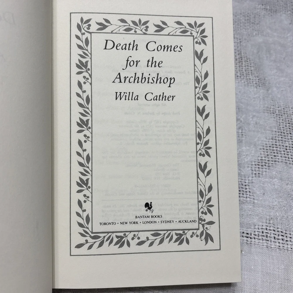 DEATH COMES FOR THE ARCHBISHOP, WILLA CATHER, The Greatest Historical Novels